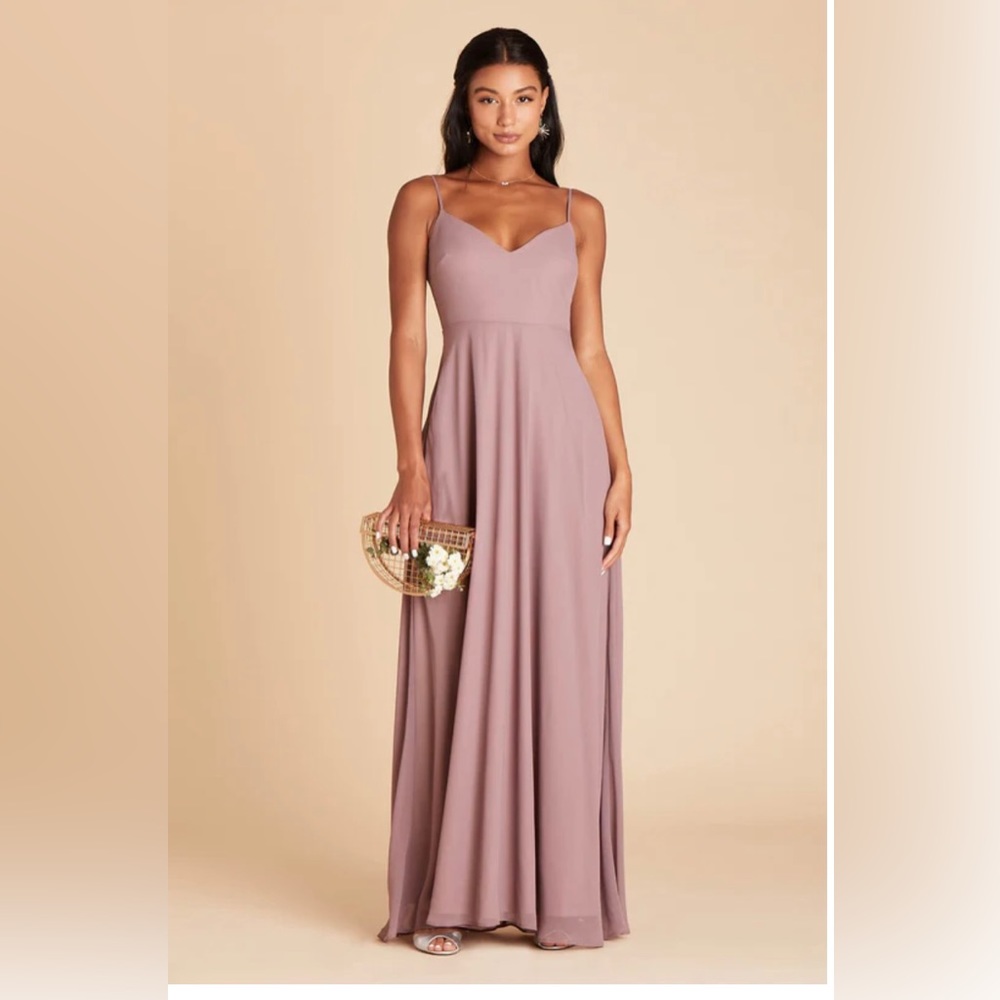 Birdy Grey Devin Convertible Dress with Slit Dark Mauve Extra Small